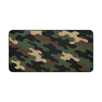 Camouflage Desk Mat - Stylish Workspace Decor, Gamer Mouse Pad, Home Office Accessory, Military Theme, Durable and Functional - TRV