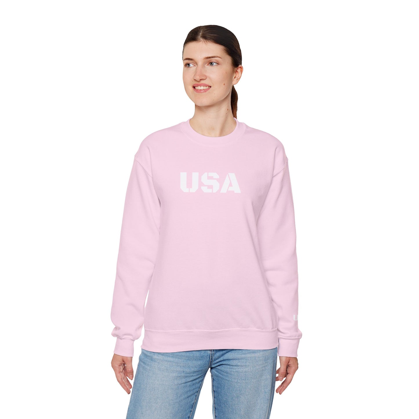 Cozy USA Unisex Crewneck Sweatshirt | Perfect Layering Piece for Every Season | Great Gift for Him/Her | Trendy Style for Casual Outings