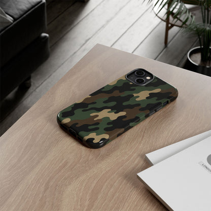 Camouflage Phone Case, Tough Cases, Military Style, Unique Phone Accessories, Gift for Him, Durable Phone Cover - TRV
