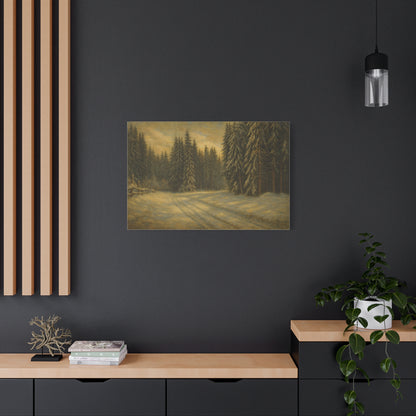 Scenic Forest Canvas Art, Nature Decor for Home, Cozy Wall Art, Perfect Gift for Nature Lovers, Rustic Cabin Decor, Winter Landscape Print - TRV