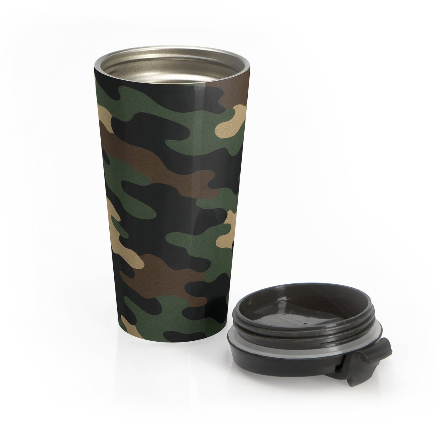 Military Camo Travel Mug, Coffee Tumbler, Outdoor Adventure Cup, Perfect for Camping, Hiking Gifts, Personalized Drinkware