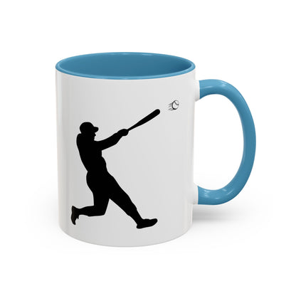 Baseball Player Accent Coffee Mug, Sports Gift, Baseball Lover Mug, Unique Coffee Cup, Personalized Sports Mug - TRV