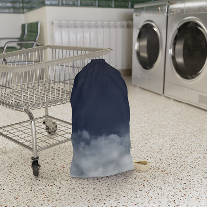 Night Sky Clouds Laundry Bag | Drawstring Canvas Tote - TRV