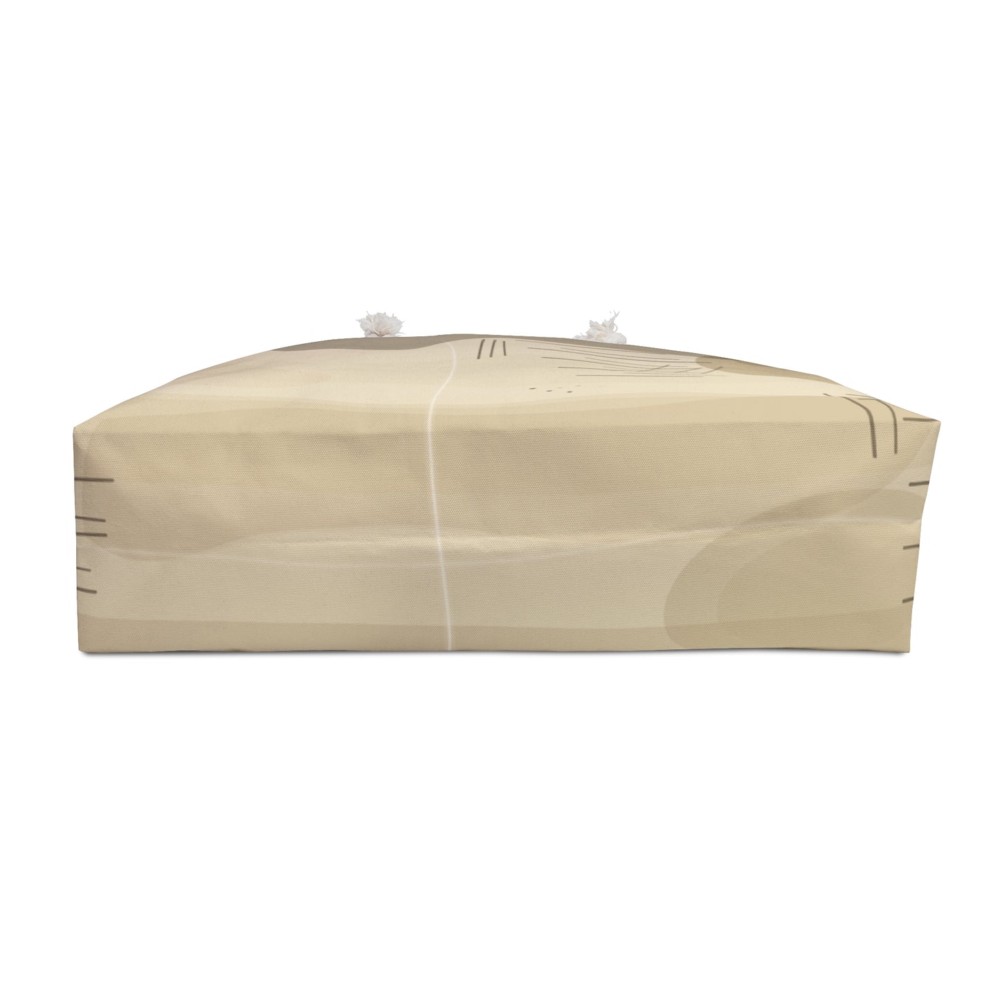 Neutral Abstract Lines Weekender Bag | Minimal Geometric Tote - TRV