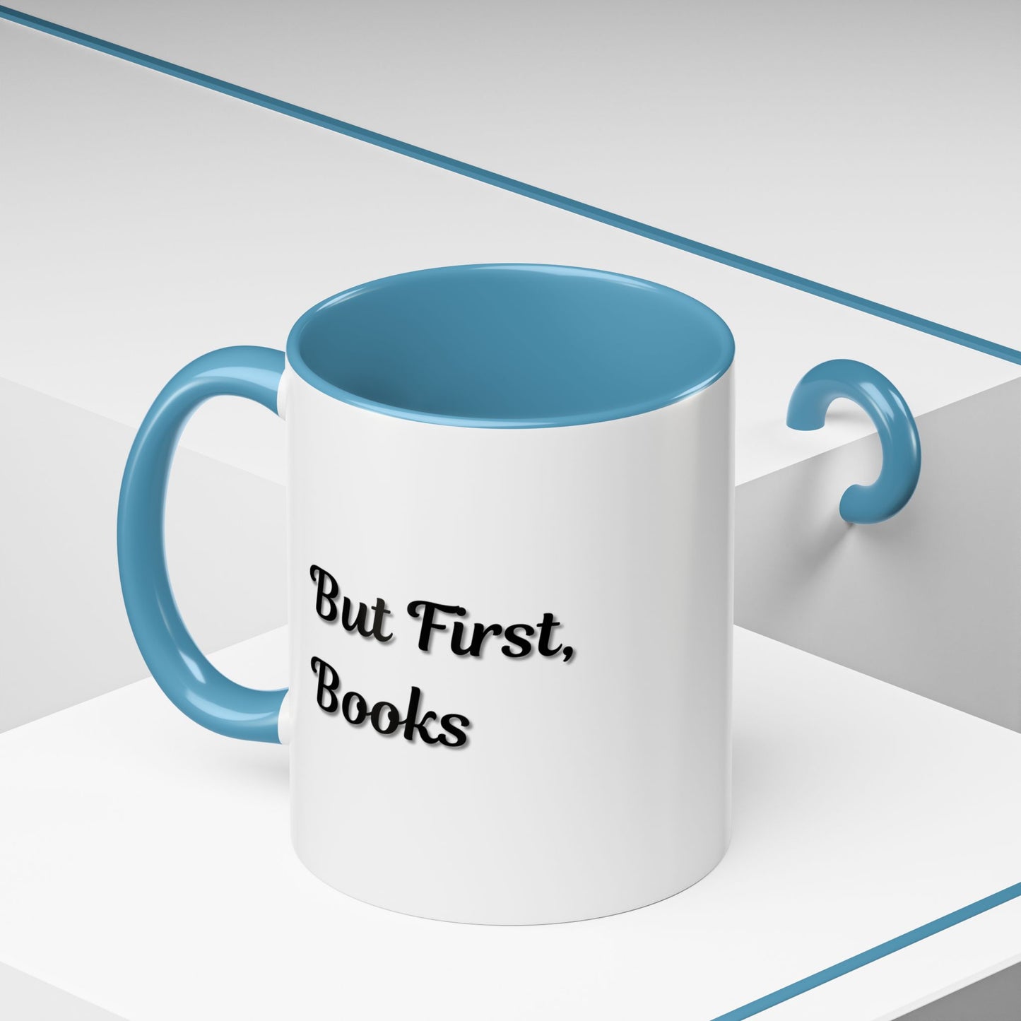 But First, Books Accent Coffee Mug - Perfect Gift for Book Lovers