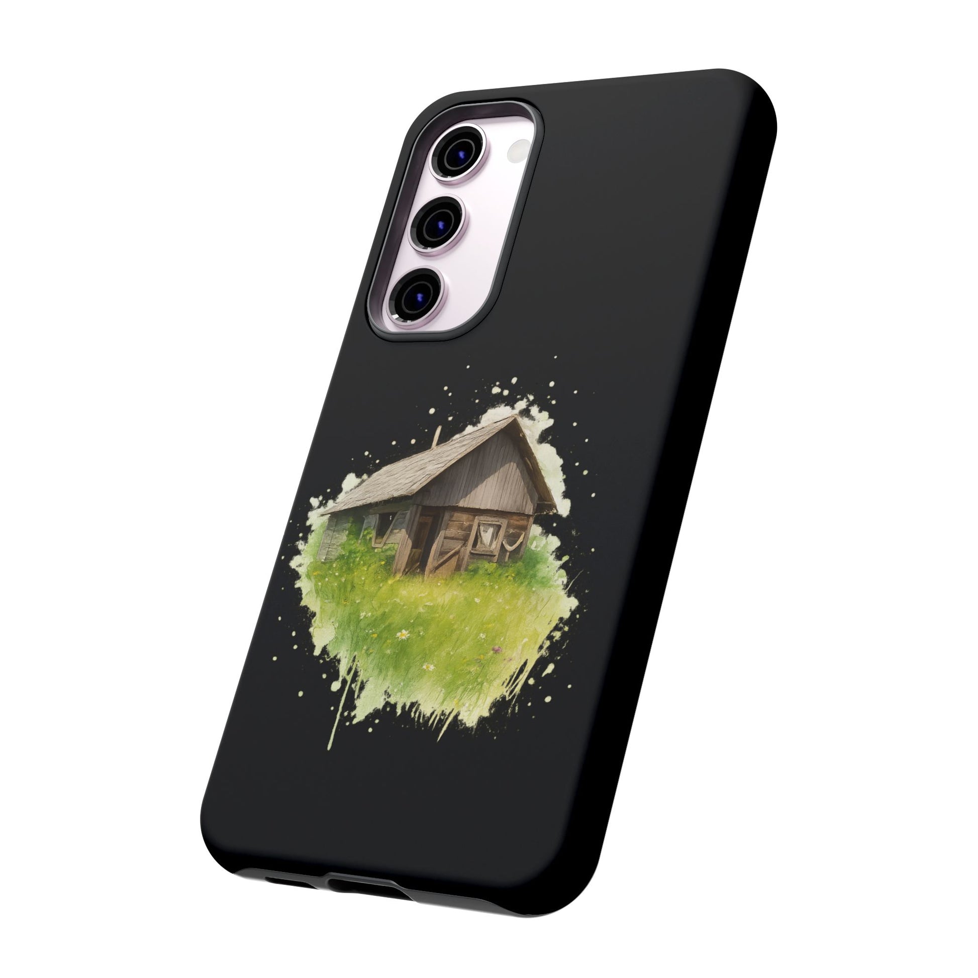 Rustic Farmhouse Phone Case, Cute Cottage Design, Tough Cases for Nature Lovers, Eco-Friendly Gift, Customizable Tech Accessories - TRV