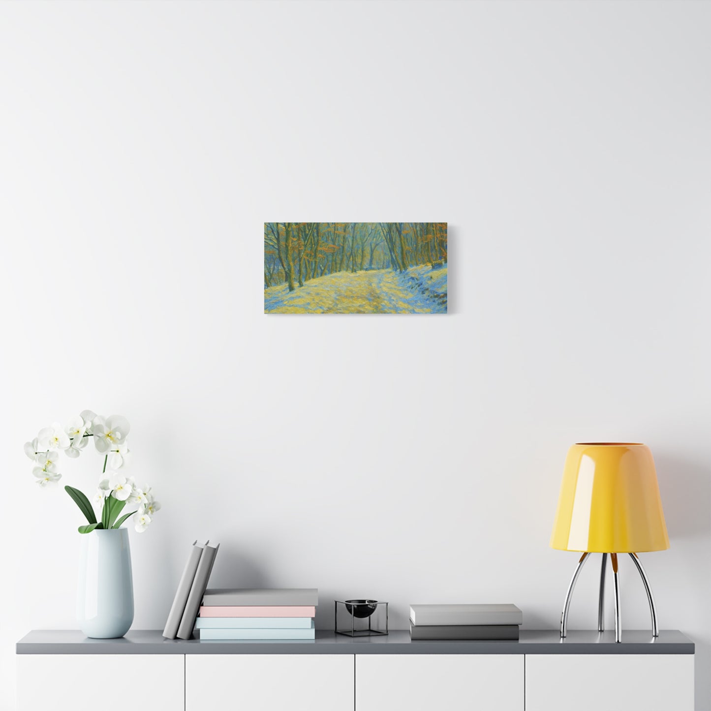 Wall Art Print, Winter Landscape Canvas Home Decor, Gift for Nature Lovers, Seasonal Artwork, Cozy Housewarming Decoration - TRV