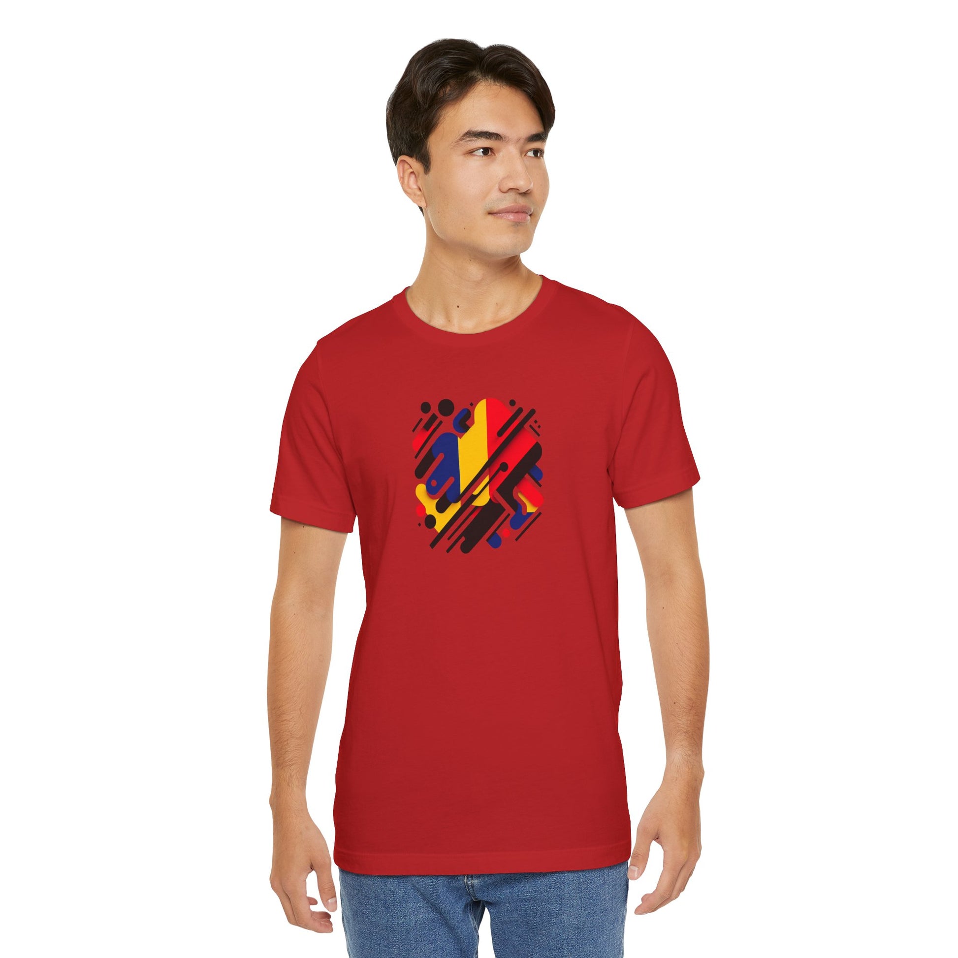Artistic Heart Unisex Jersey Tee - Vibrant Graphic Tee, Casual Wear, Gift for Art Lovers, Birthday Surprise, Everyday Comfort - TRV