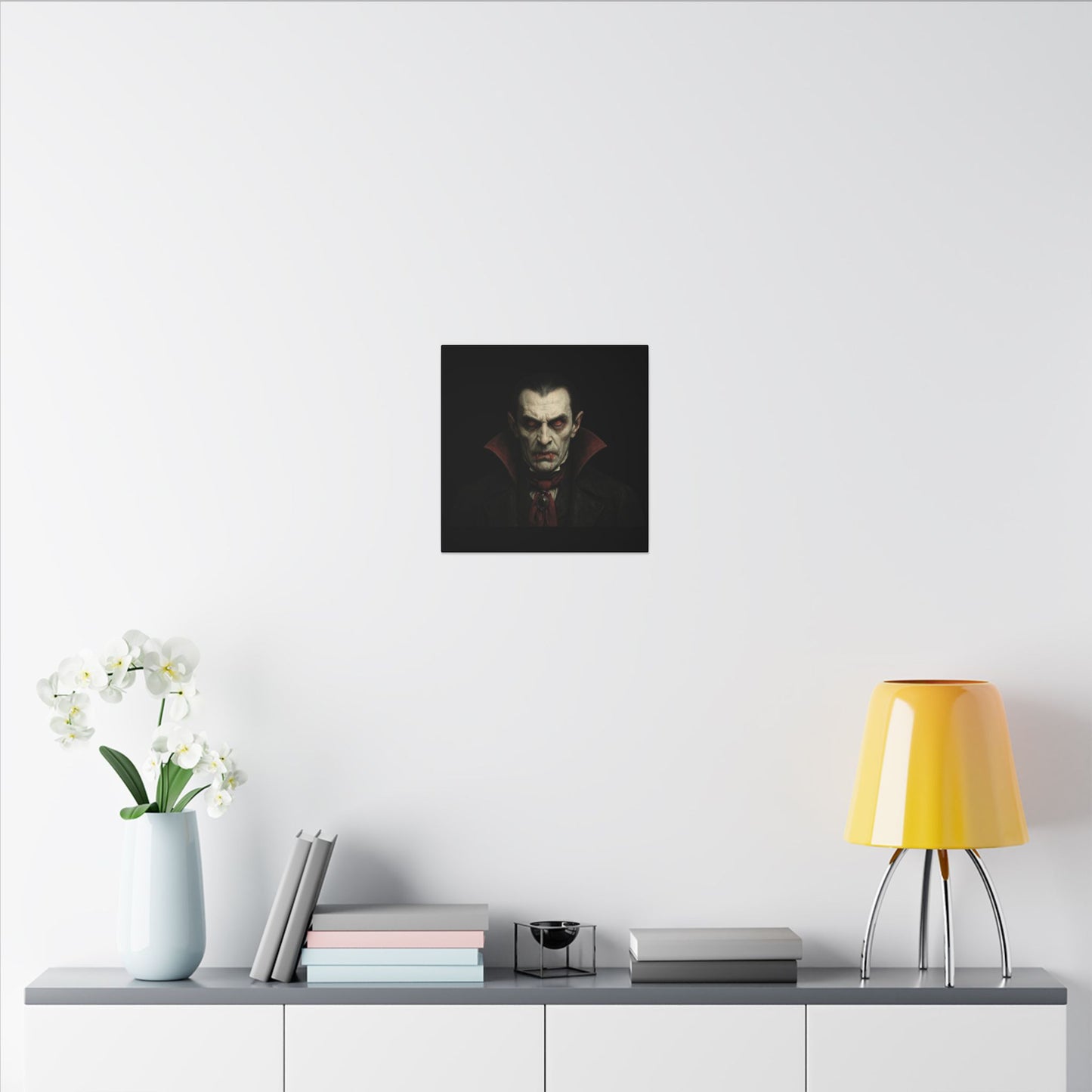 Vampire Portrait Canvas Wall Art – Gothic Dracula Print on Canvas