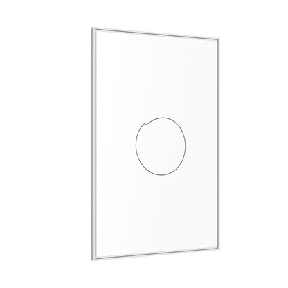 Minimal Circle Line Matte Canvas Framed | Modern Abstract Wall Art