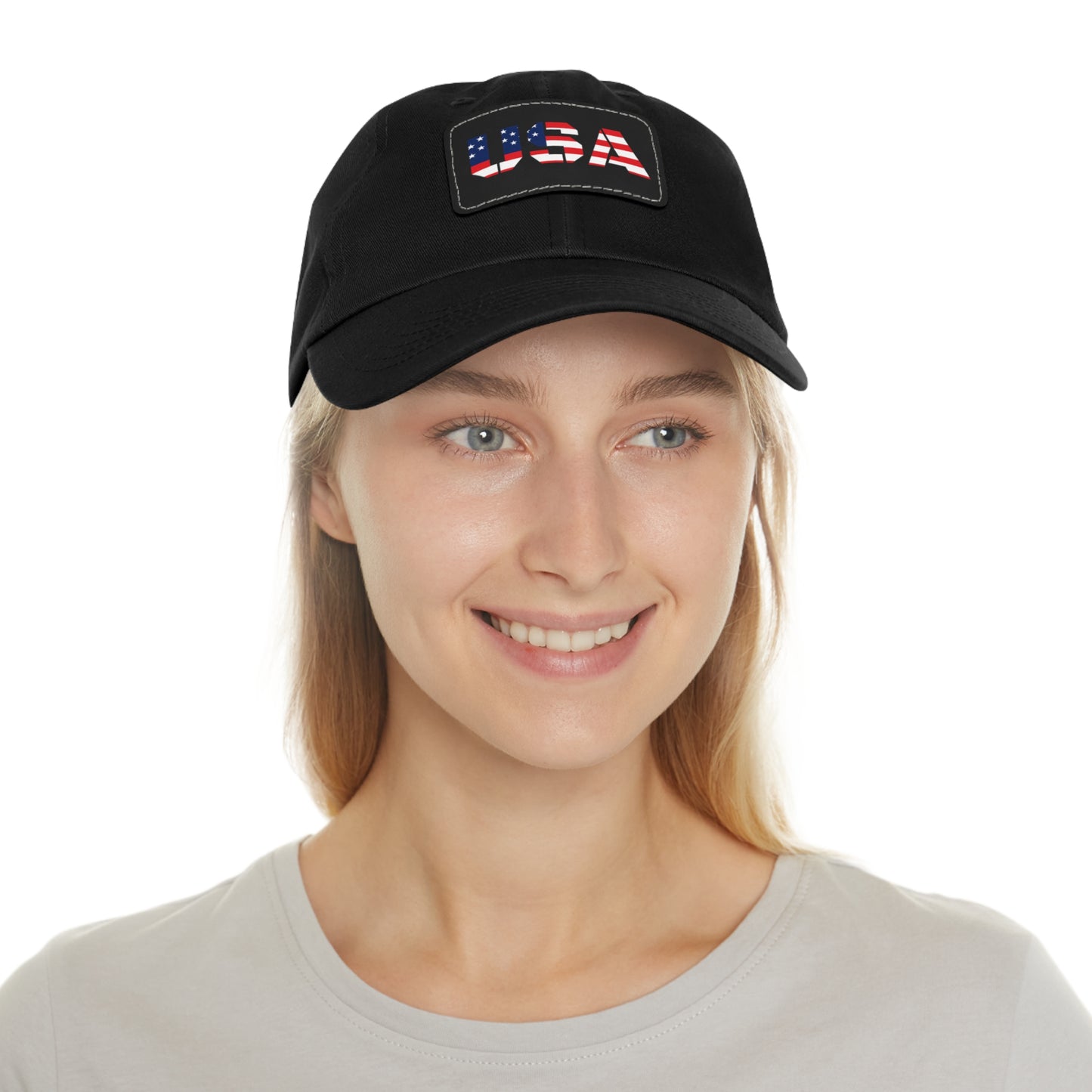 Dad Hat with USA Leather Patch - TRV