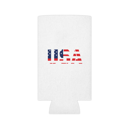 USA Flag Can Cooler - Perfect for BBQs, Independence Day, Tailgating, Memorial Day, Housewarming - TRV