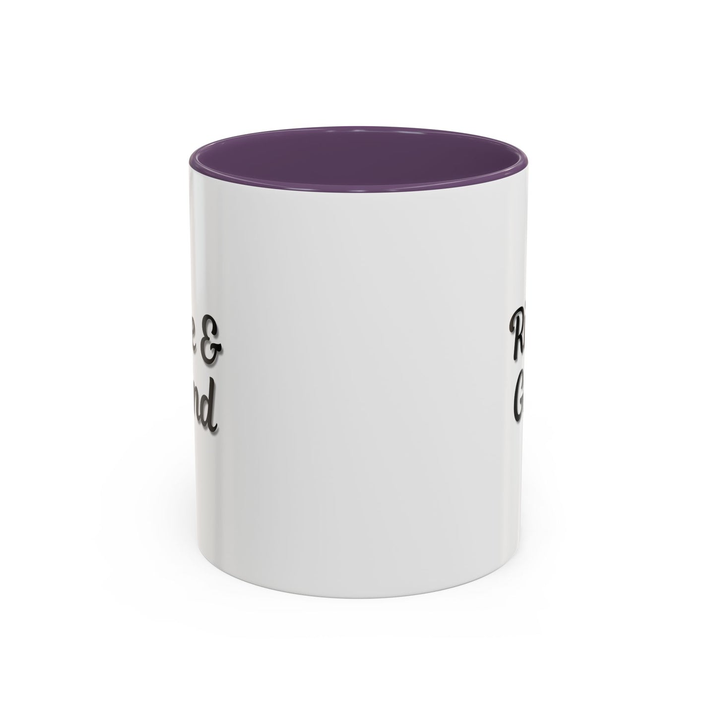Motivational Rise & Grind Coffee Mug, Black Accent Mug, Daily Inspiration, Gift for Coffee Lovers, 11oz 15oz Ceramic Cup