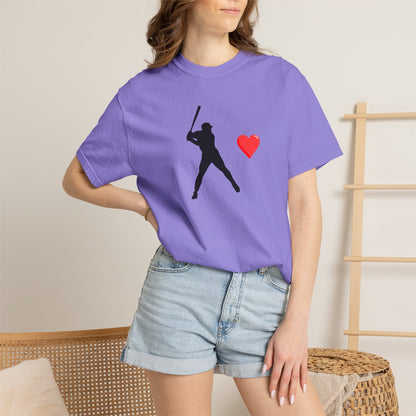 Baseball Love T-Shirt, Unisex Sports Tee, Gift for Baseball Fans, Valentine's Day Shirt, Game Day Apparel, Soft Cotton Top
