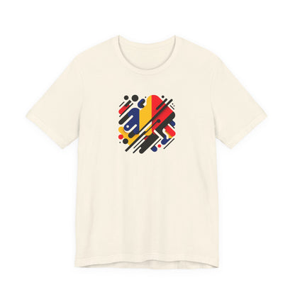 Artistic Heart Unisex Jersey Tee - Vibrant Graphic Tee, Casual Wear, Gift for Art Lovers, Birthday Surprise, Everyday Comfort - TRV