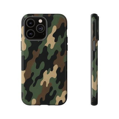Camouflage Phone Case, Tough Cases, Military Style, Unique Phone Accessories, Gift for Him, Durable Phone Cover - TRV