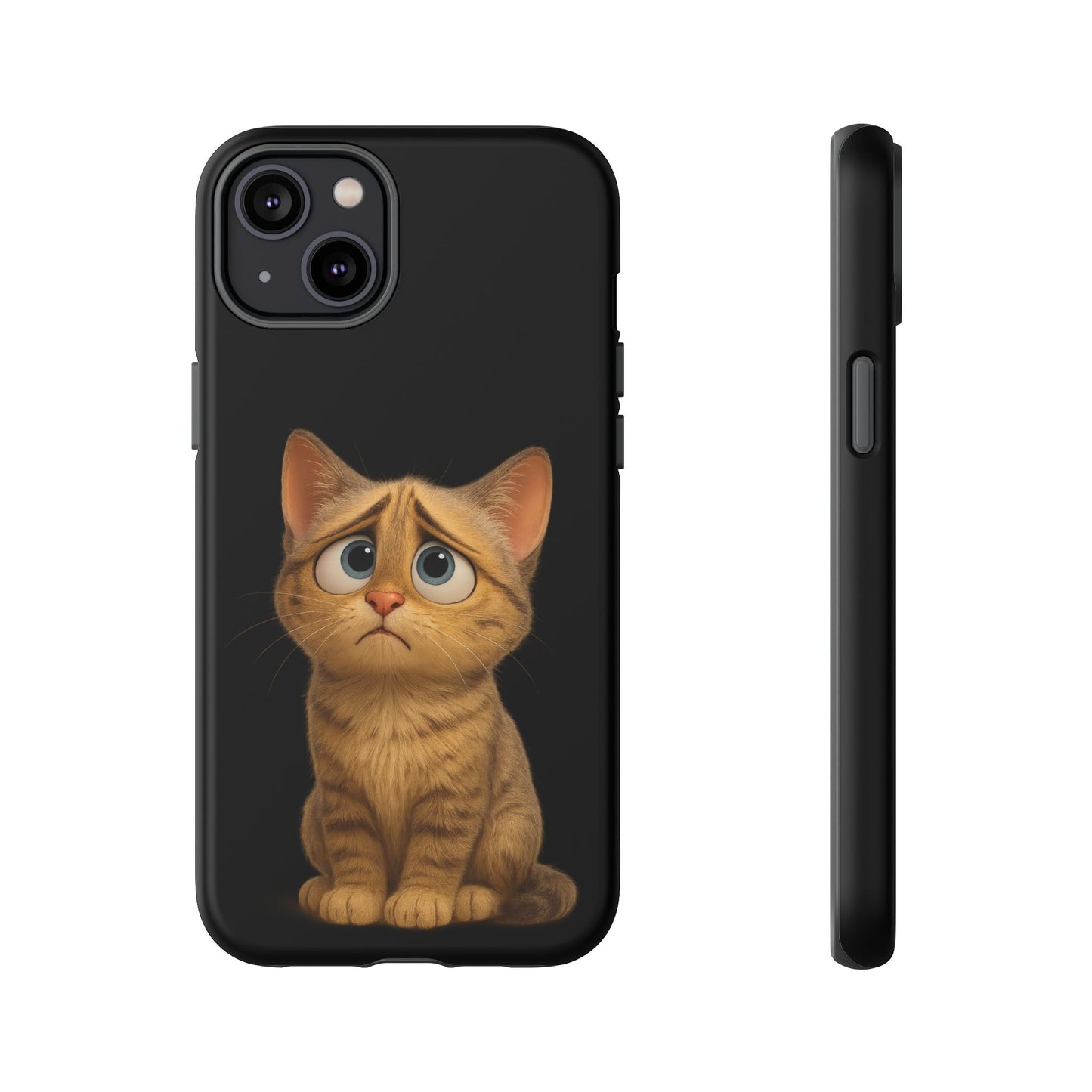 Cute Cat Phone Case, Adorable Kitty Cover, Pet Lover Gift, Unique Animal Design, Customizable Mobile Case - TRV