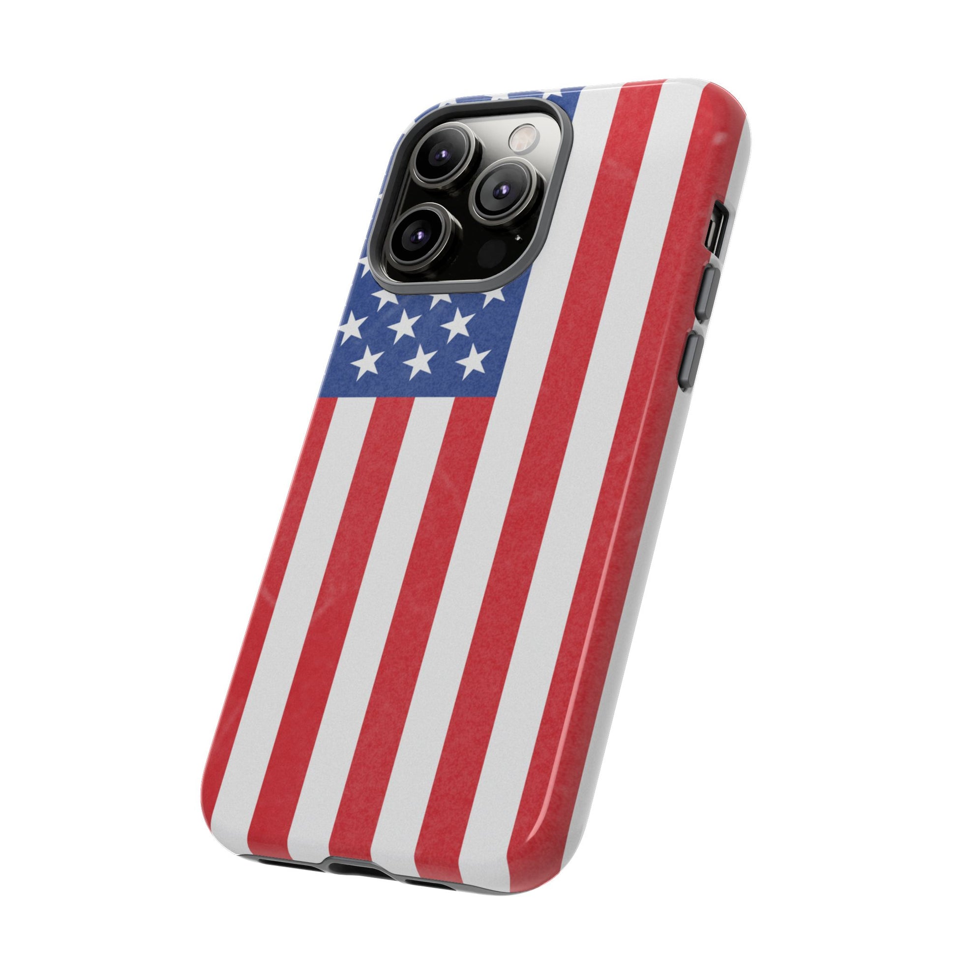 American Flag Phone Case - Patriotic Cell Cover, Tough Cases, USA Pride, Independence Day Gift, Veteran's Day, Phone Protection - TRV