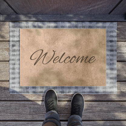 Welcome Doormat - Cozy Home Entry Rug, Perfect for Housewarming, Holiday Decor, Indoor/Outdoor Use, Customizable Gift - TRV