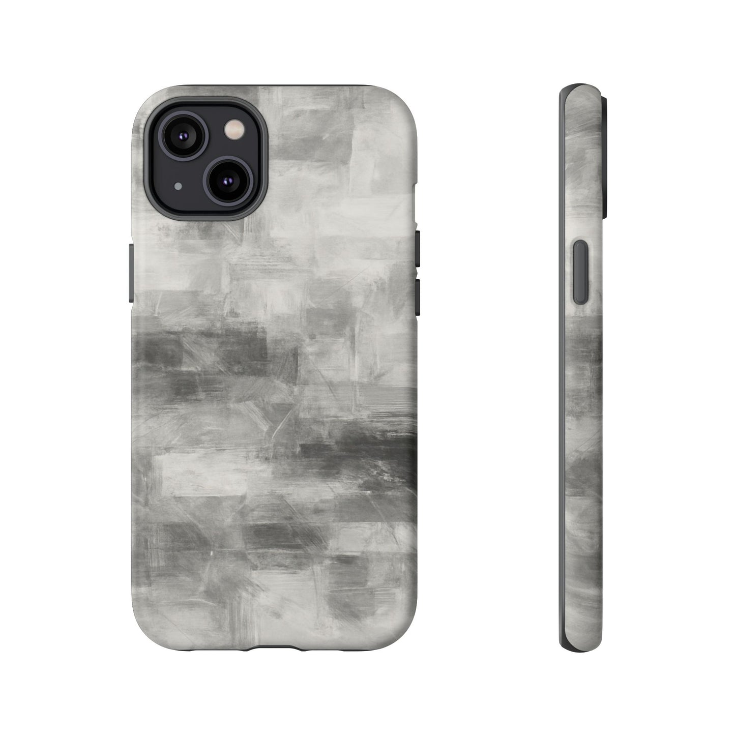 Stylish Phone Case for Tough Protection, Marble Grey Design, Customizable Gift for Her, Unisex Mobile Accessory, Birthday Present, [...] - TRV