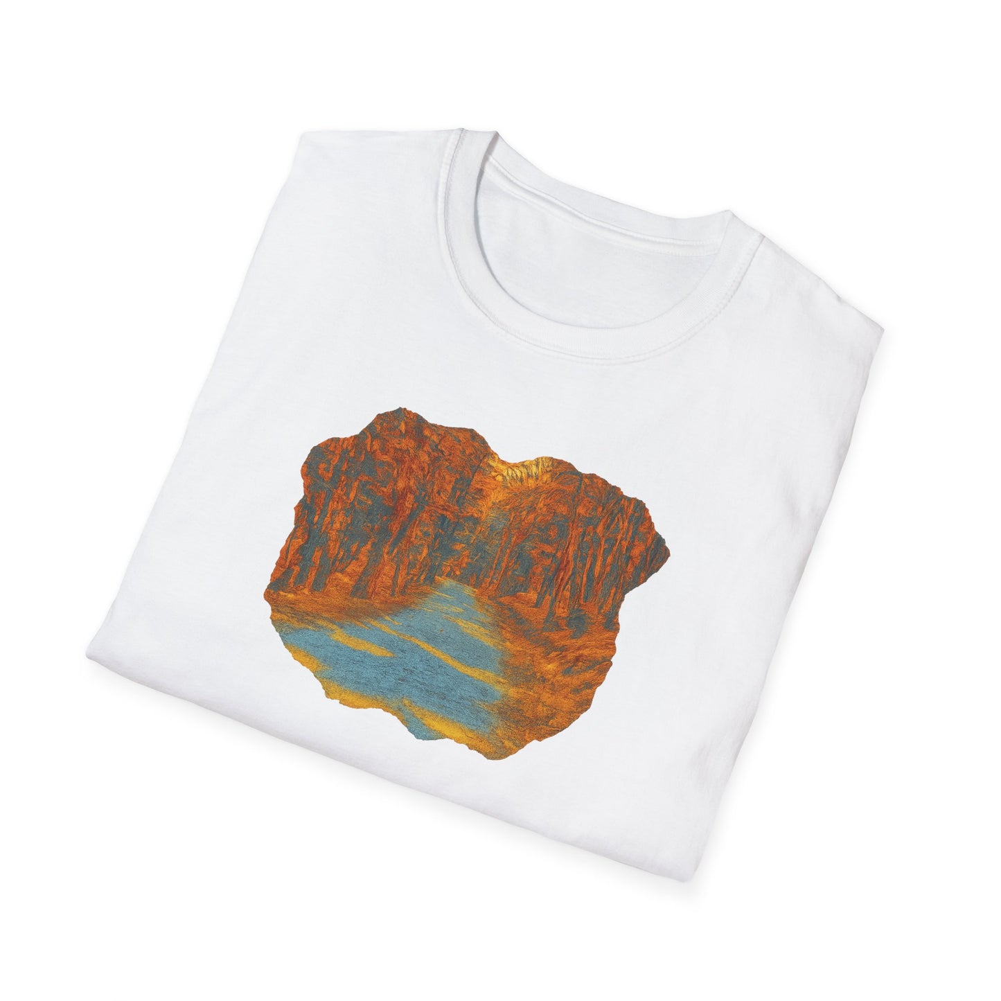 Autumn Pathway Unisex Softstyle T-Shirt, Cozy Fall Shirt, Nature Lover Tee, Scenic Route Top, Gift for Hikers, Casual Wear, Outdoor [...]