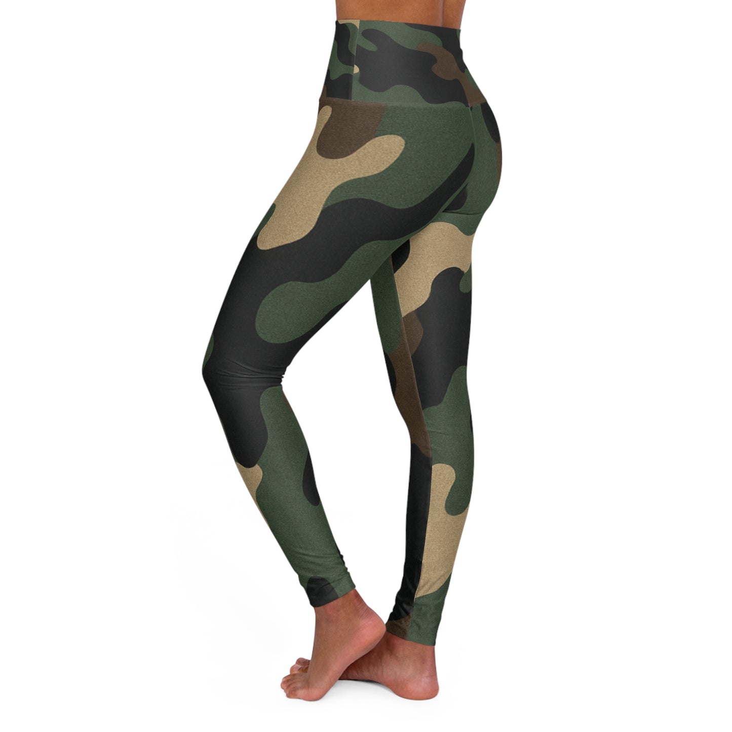 Camo High Waisted Yoga Leggings, Fashionable Activewear, Workout Gear, Fitness Leggings, Everyday Comfort Leggings - TRV
