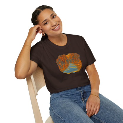 Autumn Pathway Unisex Softstyle T-Shirt, Cozy Fall Shirt, Nature Lover Tee, Scenic Route Top, Gift for Hikers, Casual Wear, Outdoor [...]