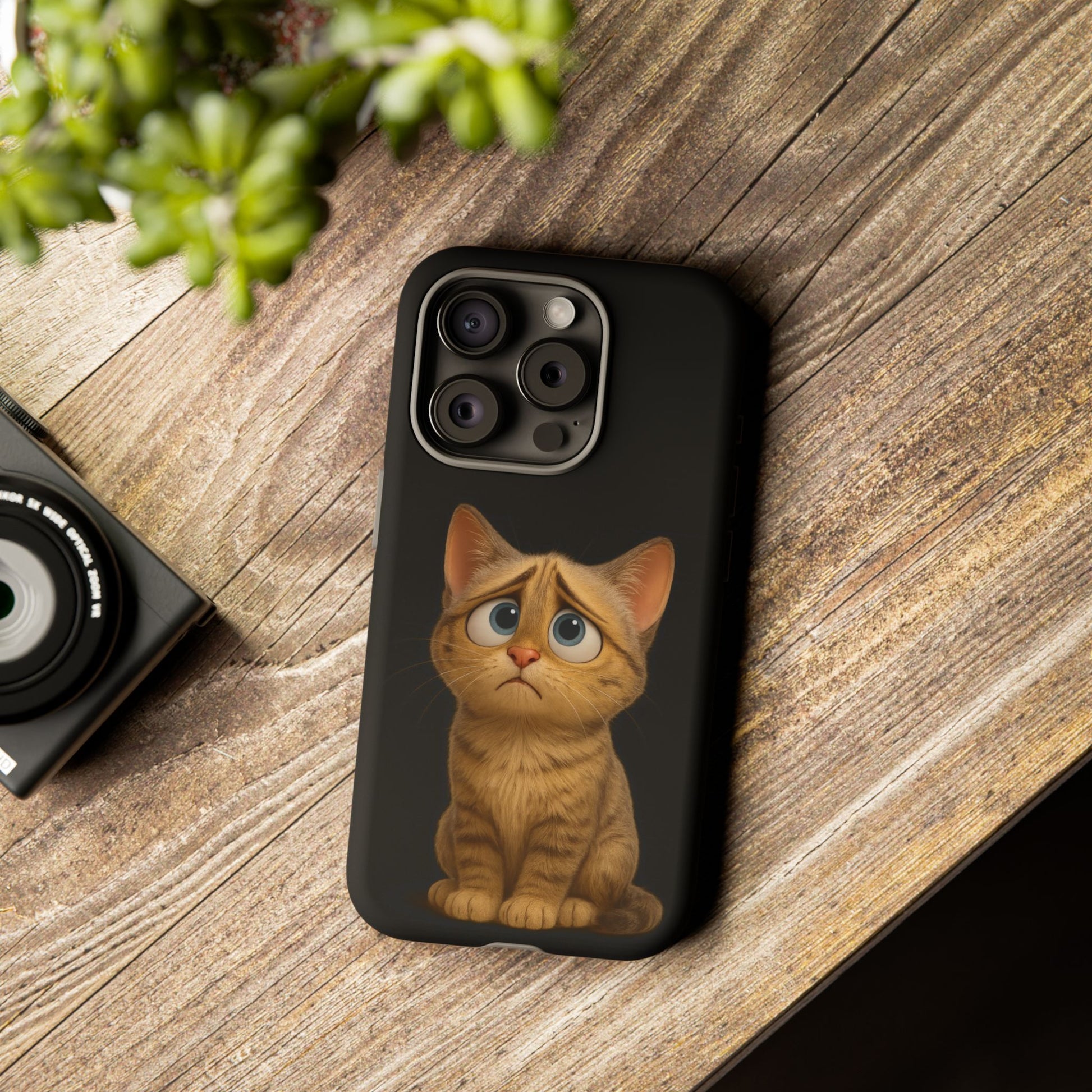 Cute Cat Phone Case, Adorable Kitty Cover, Pet Lover Gift, Unique Animal Design, Customizable Mobile Case - TRV