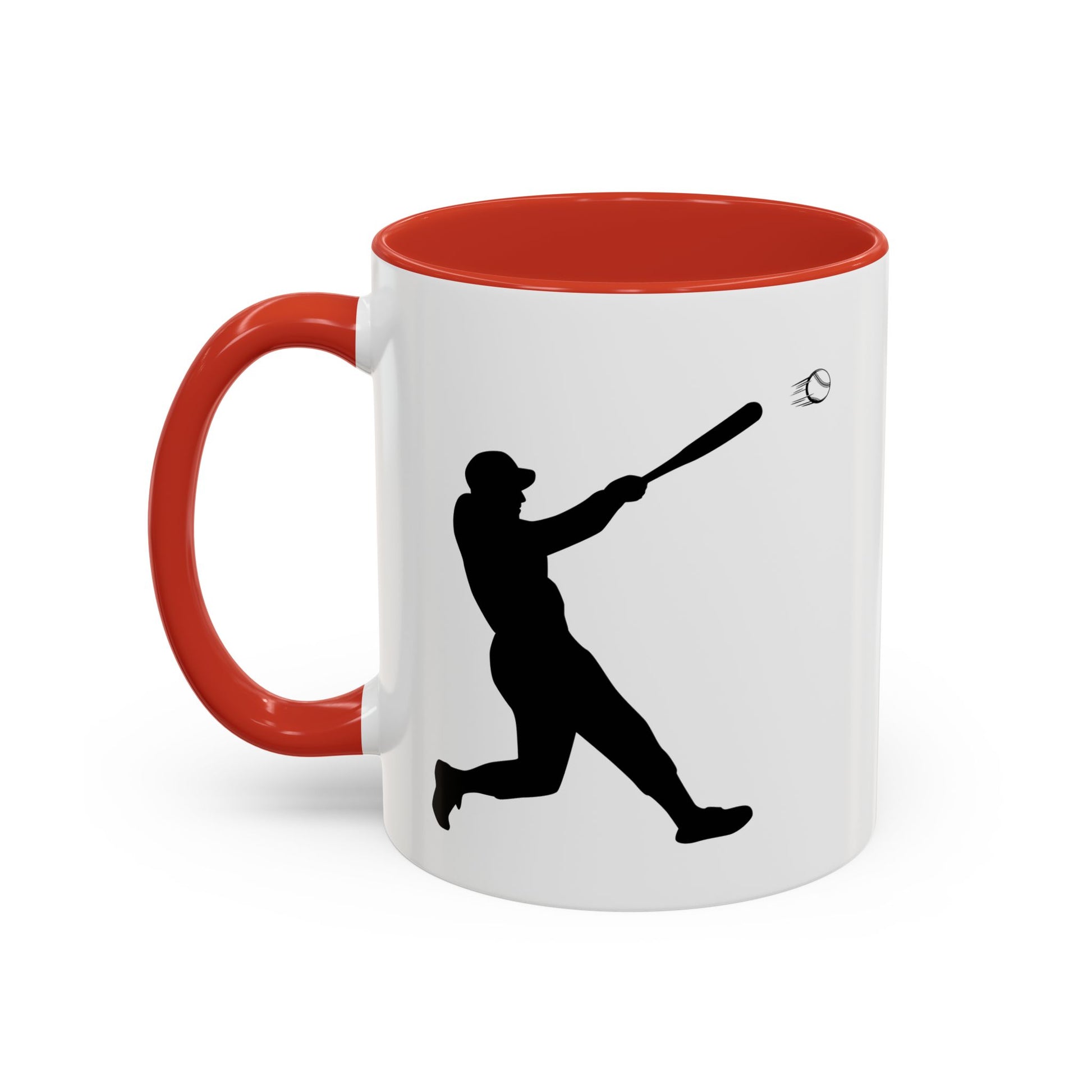 Baseball Player Accent Coffee Mug, Sports Gift, Baseball Lover Mug, Unique Coffee Cup, Personalized Sports Mug - TRV