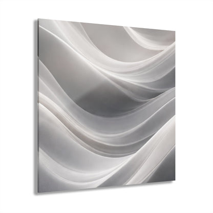 Abstract White Wave Acrylic Print | Wall Art