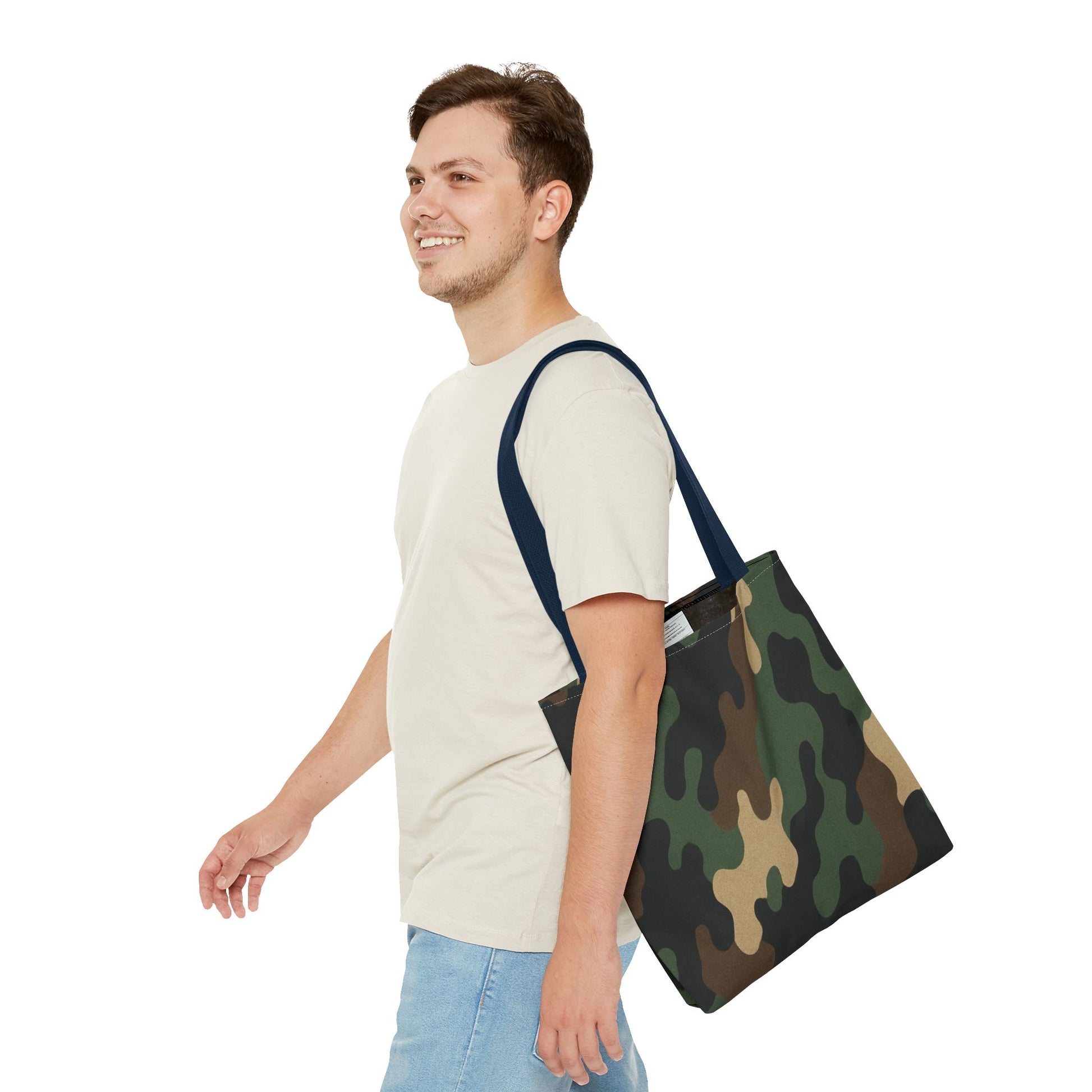 Stylish Camouflage Tote Bag, Reusable Shopping Bag, Beach Tote, Casual Carry-All, Gift for Him or Her - TRV
