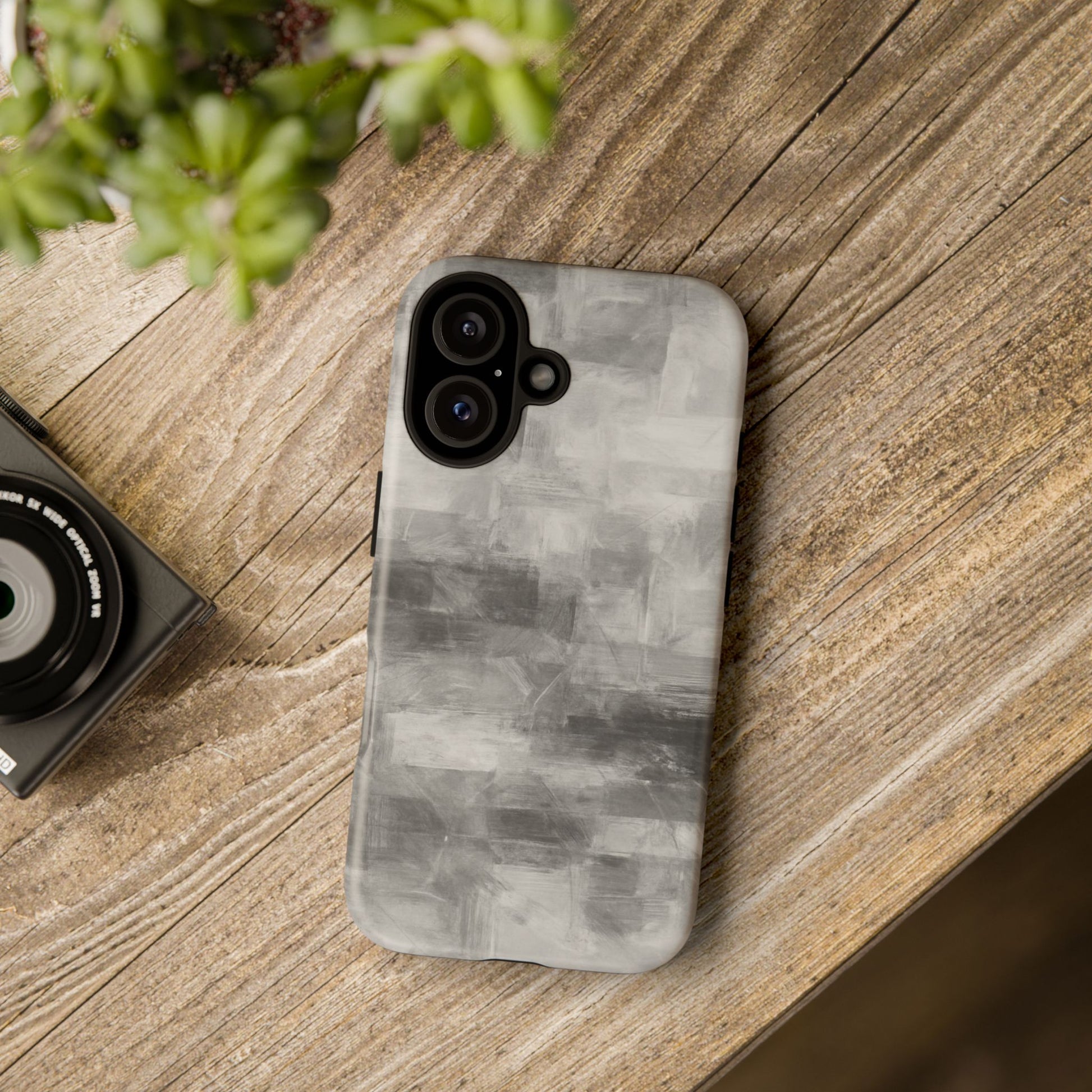 Stylish Phone Case for Tough Protection, Marble Grey Design, Customizable Gift for Her, Unisex Mobile Accessory, Birthday Present, [...] - TRV