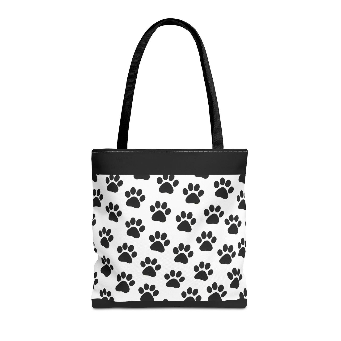 Paw Print Tote Bag, Dog Lover Gift, Shopping Tote, Eco-Friendly Bag, Pet Accessory, Animal Print Carryall - TRV