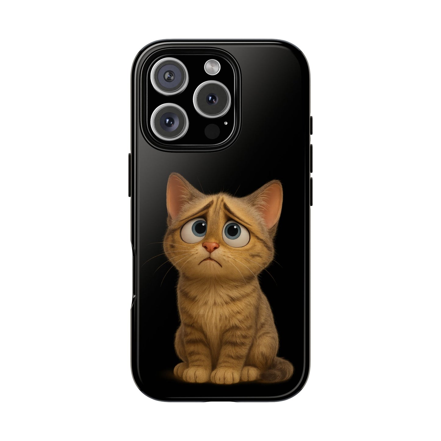 Cute Cat Phone Case, Adorable Kitty Cover, Pet Lover Gift, Unique Animal Design, Customizable Mobile Case - TRV