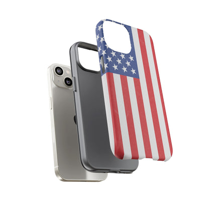 American Flag Phone Case - Patriotic Cell Cover, Tough Cases, USA Pride, Independence Day Gift, Veteran's Day, Phone Protection - TRV