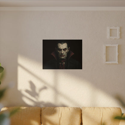 Vampire Portrait Canvas Wall Art – Gothic Dracula Print on Canvas