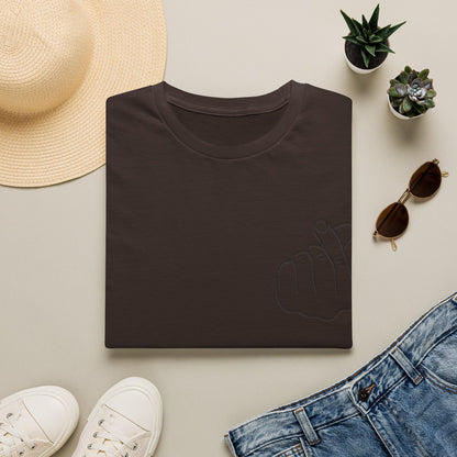 Trendy Unisex Softstyle T-Shirt with Love Hand Gesture Design