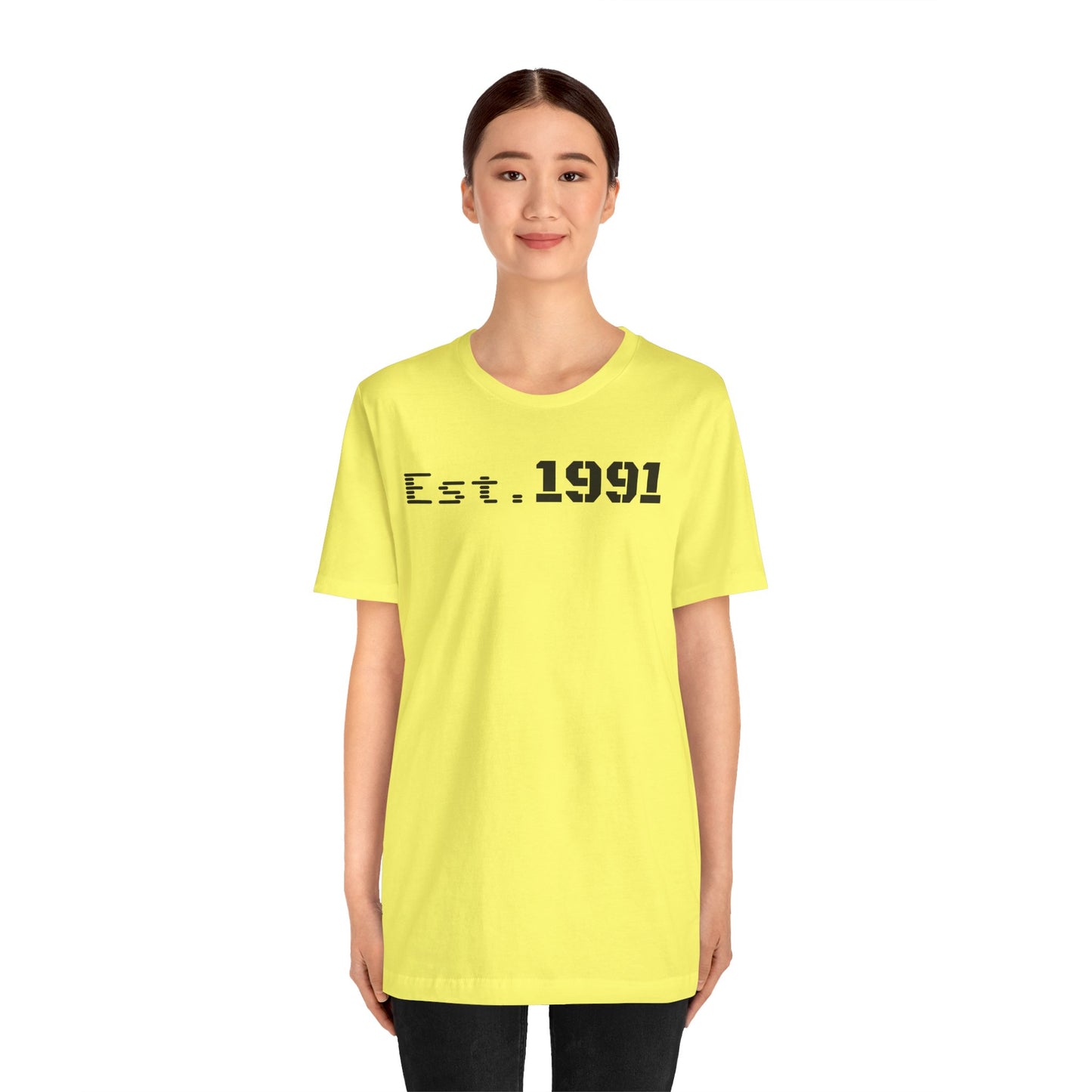 Established 1991 Unisex Jersey Tee | Vintage Anniversary Gift | Casual Wear, Birthday Shirt, Retro Style, Statement Tee, Gift for Him/Her - TRV