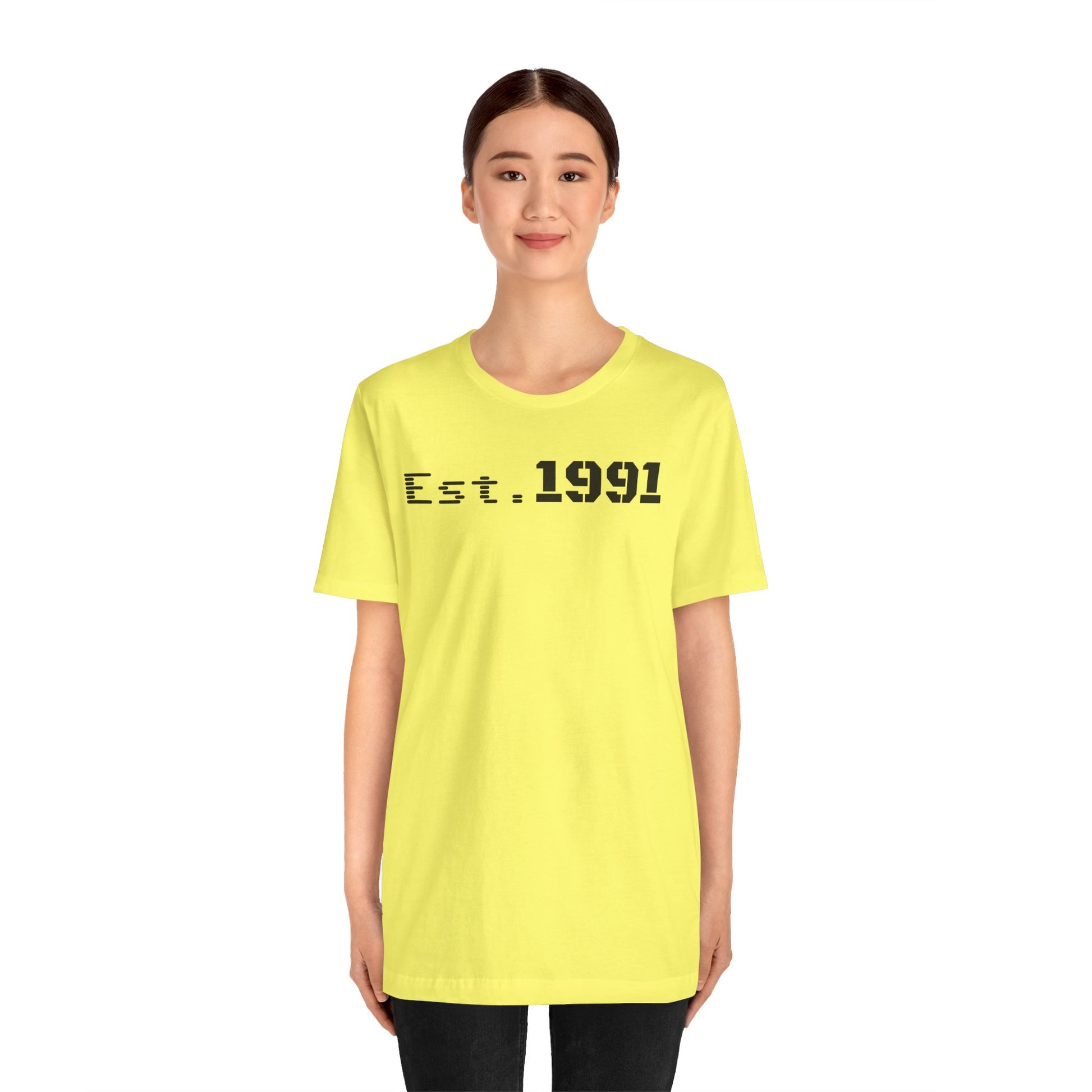 Established 1991 Unisex Jersey Tee | Vintage Anniversary Gift | Casual Wear, Birthday Shirt, Retro Style, Statement Tee, Gift for Him/Her - TRV