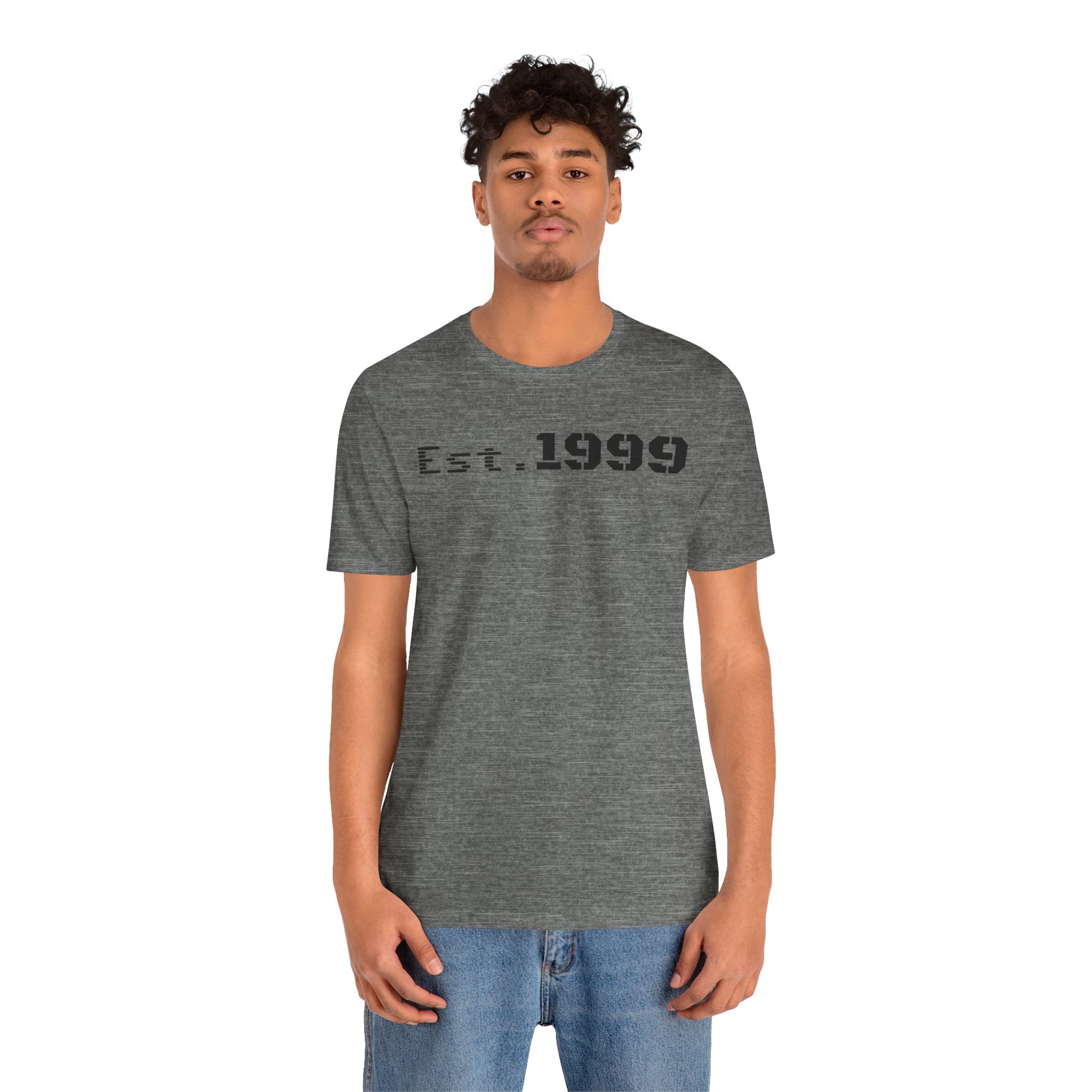 Established 1999 Unisex Tee | Vintage Birth Year Shirt, Casual Birthday Gift, Personalized Family Reunion Apparel, Retro Style [...] - TRV