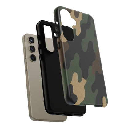 Camouflage Phone Case, Tough Phone Cover, Military Style Accessory, Protective Case for Men, Gifts for Soldiers - TRV