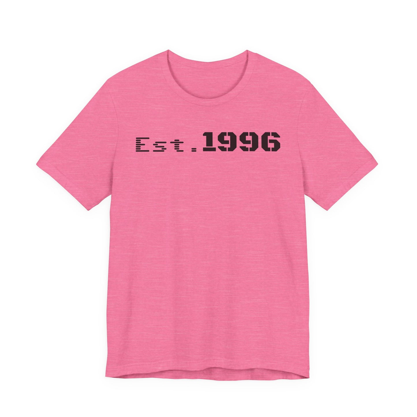 Unisex Jersey Tee - 'Est. 1996' Graphic Shirt, Birthday Gift, Casual Wear, Vintage Style, Retro Fashion, Gift for Him/Her - TRV