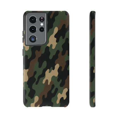Camouflage Phone Case, Tough Cases, Military Style, Unique Phone Accessories, Gift for Him, Durable Phone Cover - TRV