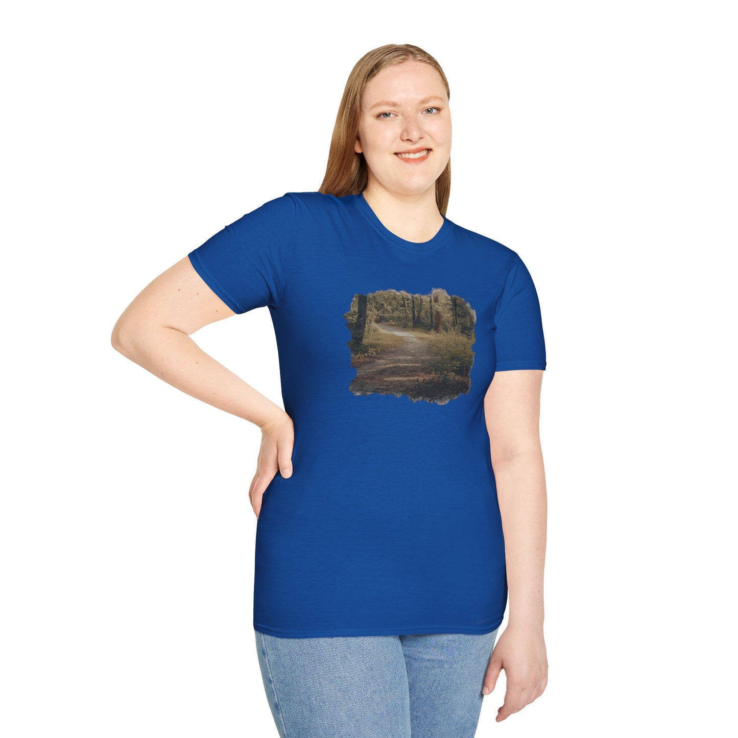 Nature-Inspired Unisex Softstyle T-Shirt, Eco-Friendly Fashion, Outdoor Lover Tee, Gift for Nature Enthusiasts, Casual Everyday Wear