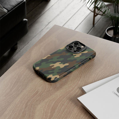 Camouflage Phone Case, Tough Cases, Military Style, Unique Phone Accessories, Gift for Him, Durable Phone Cover - TRV