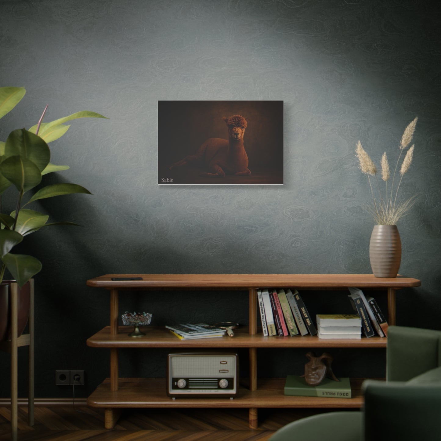 Alpaca Portrait Matte Canvas - TRV