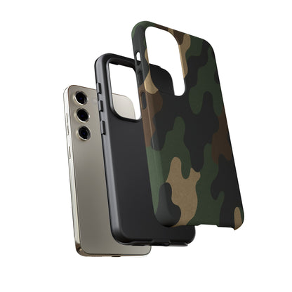 Camouflage Phone Case, Tough Phone Cover, Military Style Accessory, Protective Case for Men, Gifts for Soldiers - TRV