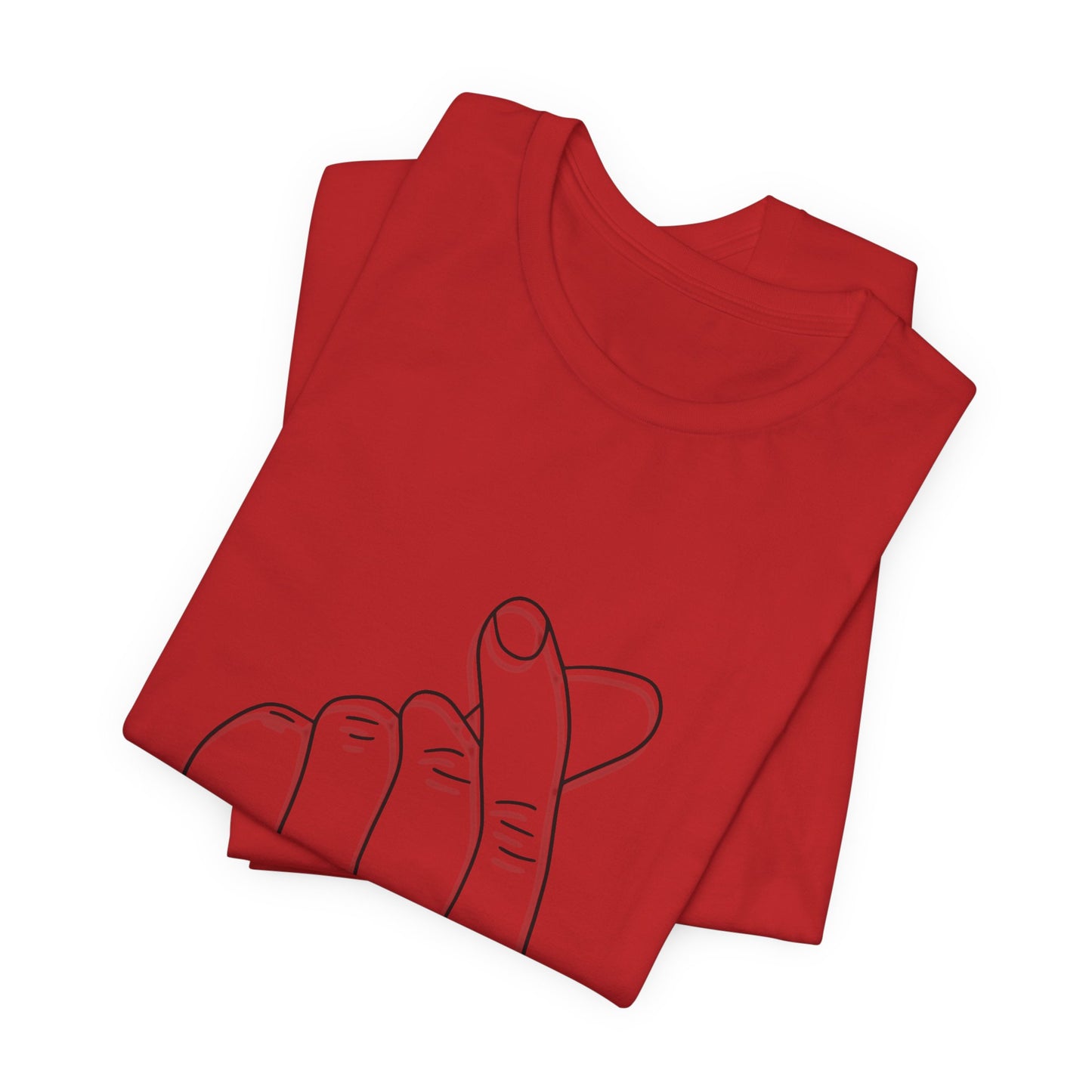 Minimalist Hand Sign Unisex Tee | Casual Everyday Wear | Perfect for Gift Givers