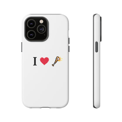 I Love Baseball Vibe Phone Case - Tough Cases for Sports Lovers, Gifts for Athletes, Fun Accessories, iPhone and Android Compatible - TRV