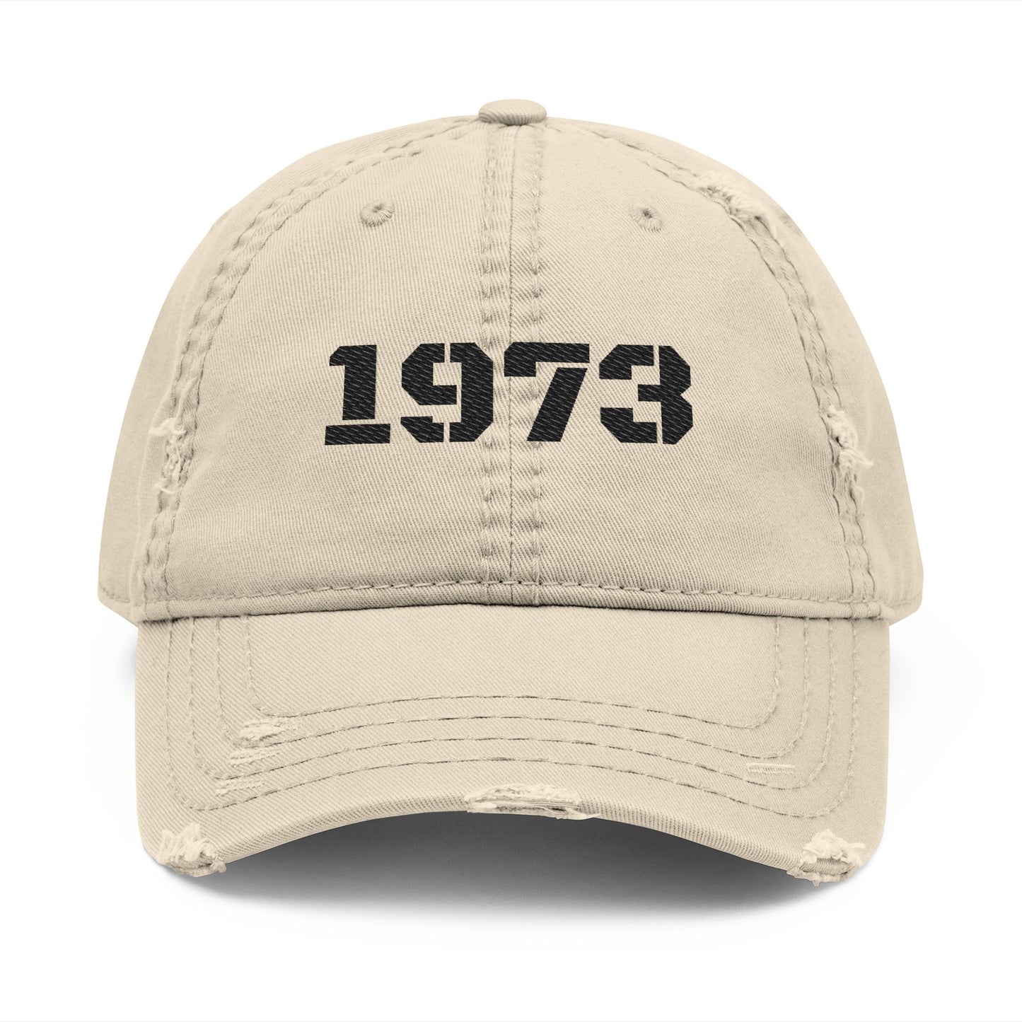 Vintage Distressed Dad Hat | Custom Embroidered Cap, Unisex Fashion Accessory, Gift for Fathers Day, Birthday, Casual Wear, 1973 [...] - TRV